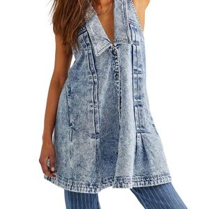 Free People Katie Mini Denim Dress